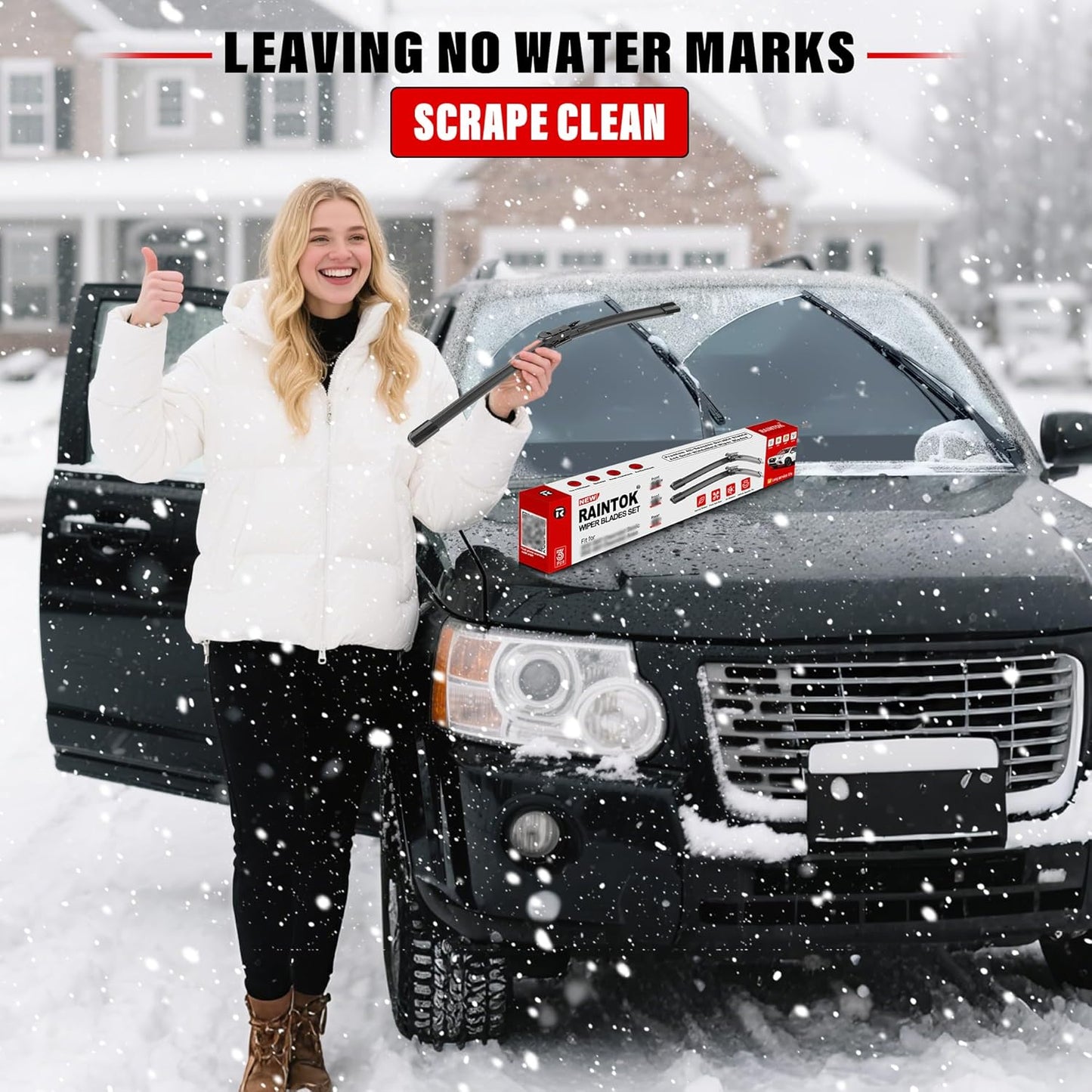 Windshield Wiper Blades Replacement for 2014-2020 Mitsubishi Outlander Original Factory Quality Front Rear Wipers Blade Set for My Car - 26" 18" 12" (Pack of 3)