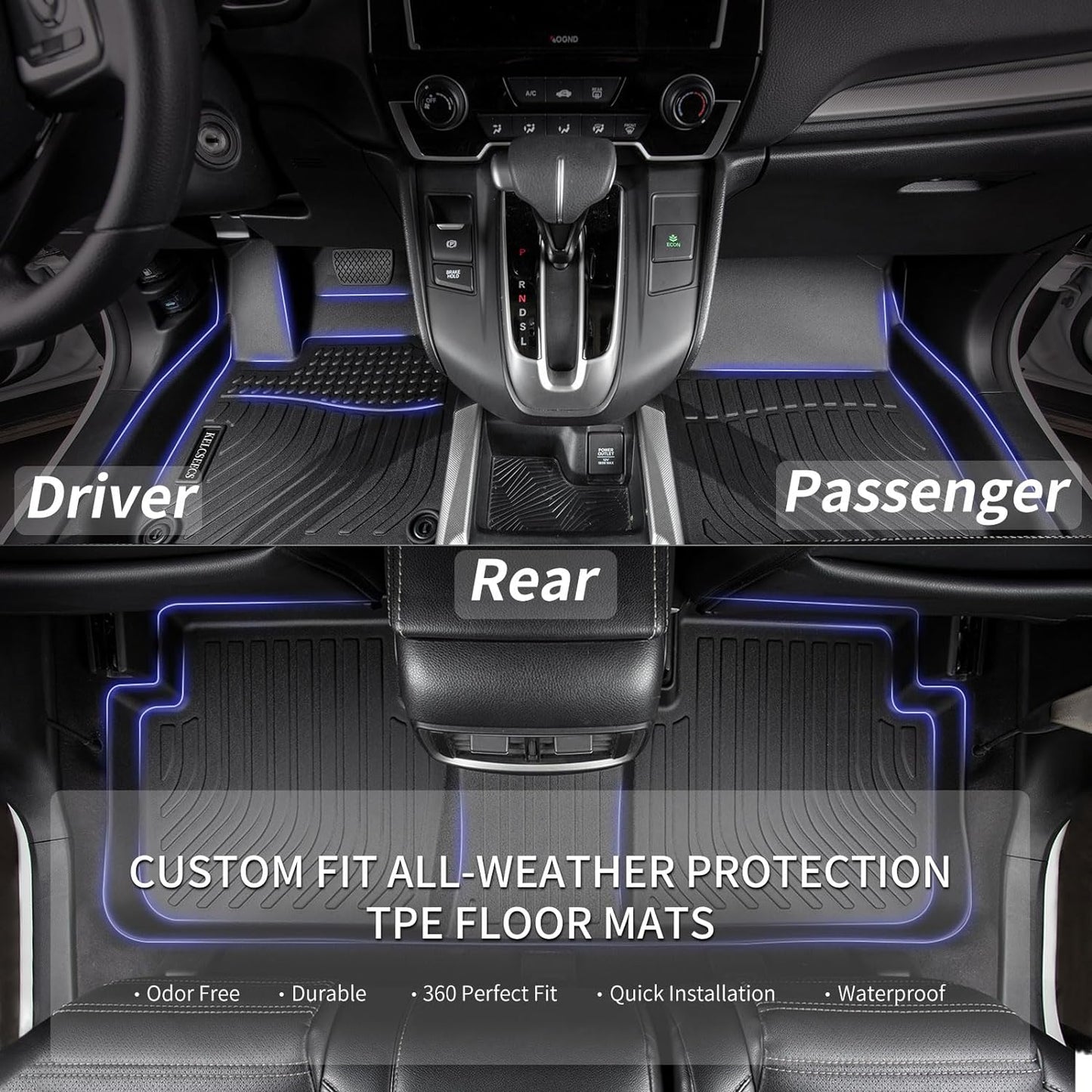 KELCSEECS® 2026 2025 Chevy Trailblazer(FWD) Floor Mats,2024 2023 2022 2021 Chevy Trailblazer(FWD) Floor Mats & Cargo Liner(Only Cargo in Upper Deck Position) Accessories