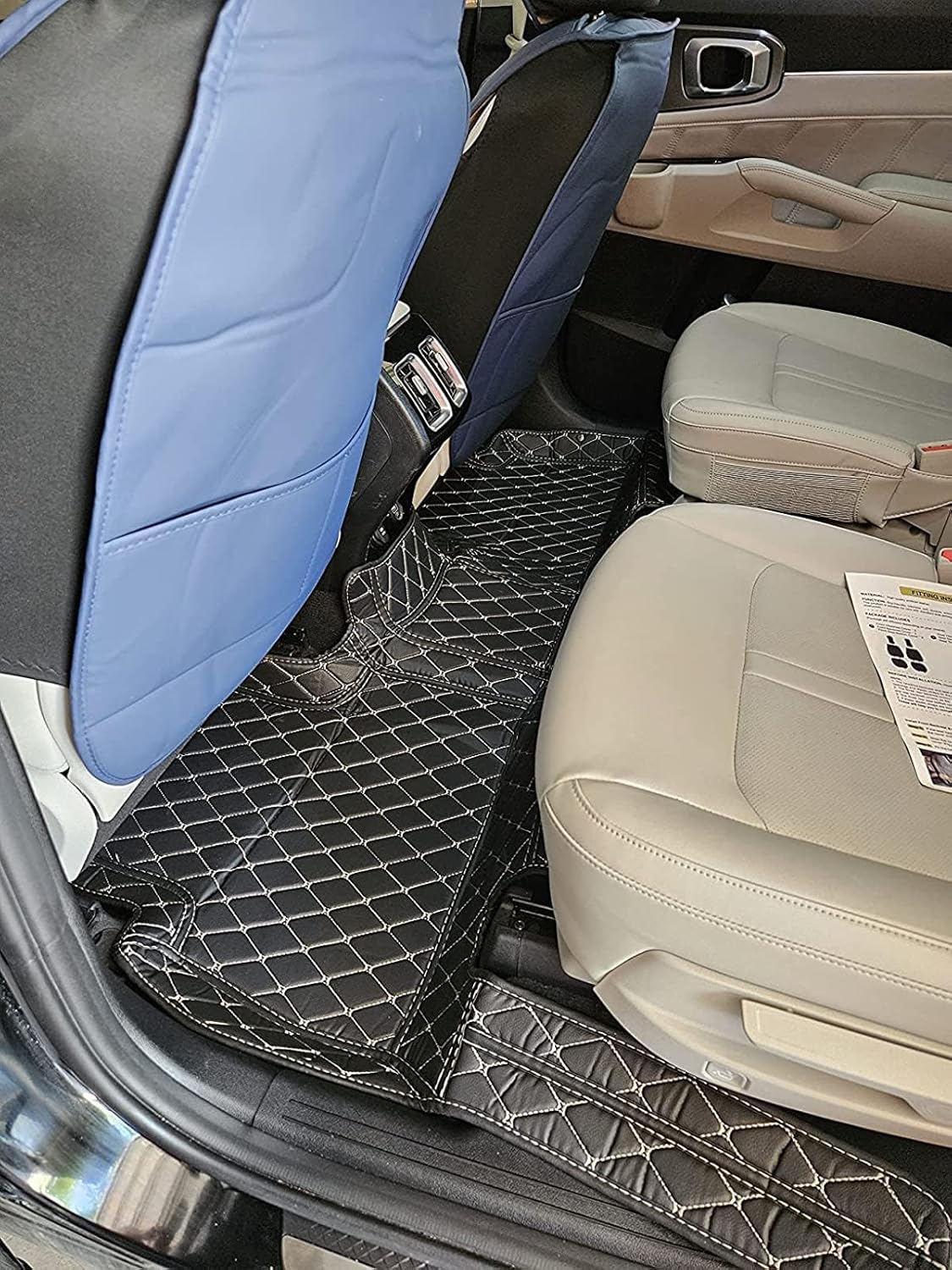 Custom Car Floor Mat Compatible with BMW Mercedes-Benz Toyota Cadillac Lexus Honda Infiniti Nissan Hyundai Kia Audi All Models Cars Sedans SUVs Automotive Mats (Black)