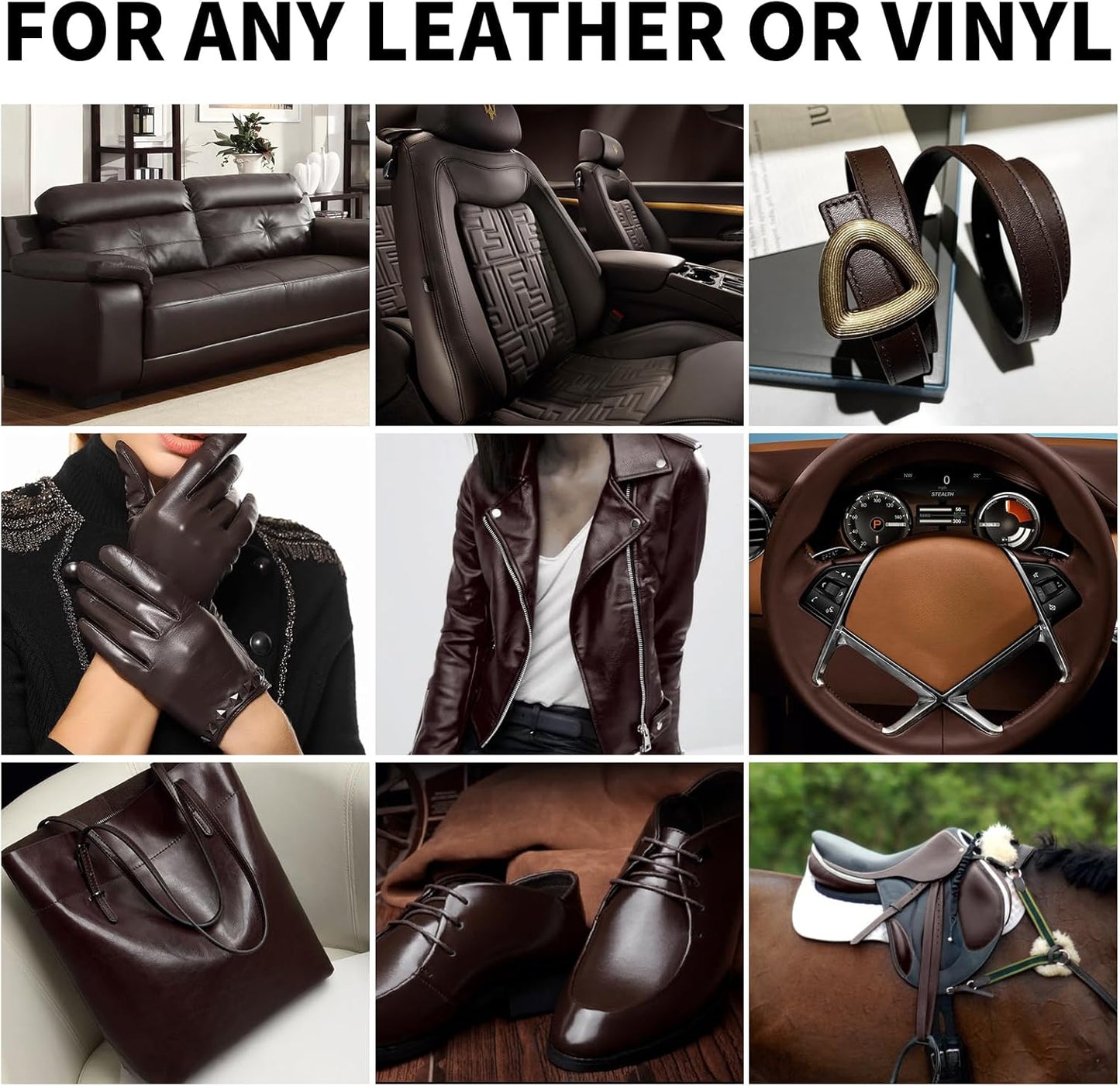 8.5oz Leather Recoloring Balm with 100ml Mink Oil,Dark Brown Leather Repair kit for Furniture and Car Interior,Leather Couch Scratch Repair,Leather Dye Paint,Mink Oil for Leather