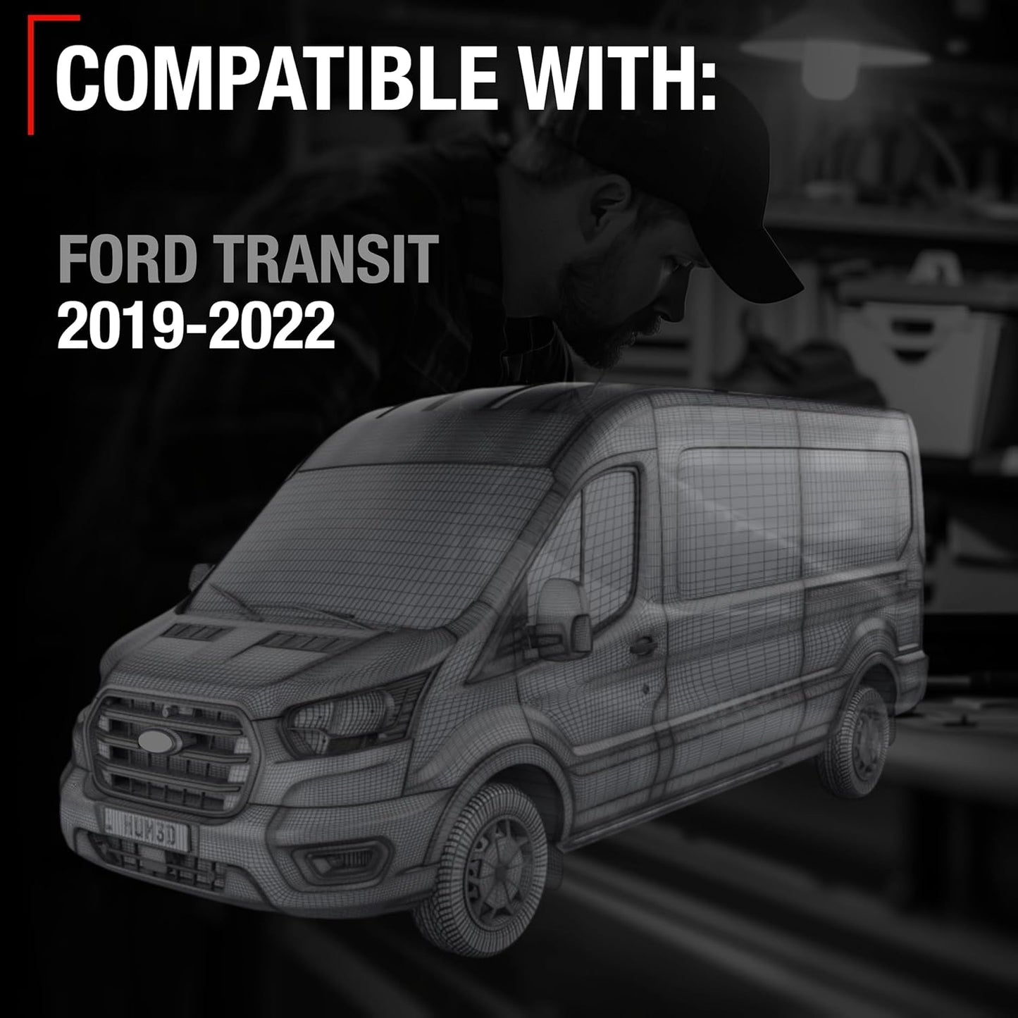 T1A Car Parking Sensors - 4 Pieces - Compatible with 2019-2022 Ford Transit - Front or Rear Bumper Parking Aid Sensor, Backup Reverse Parking Assist Kit - OEM JU5Z15K859B