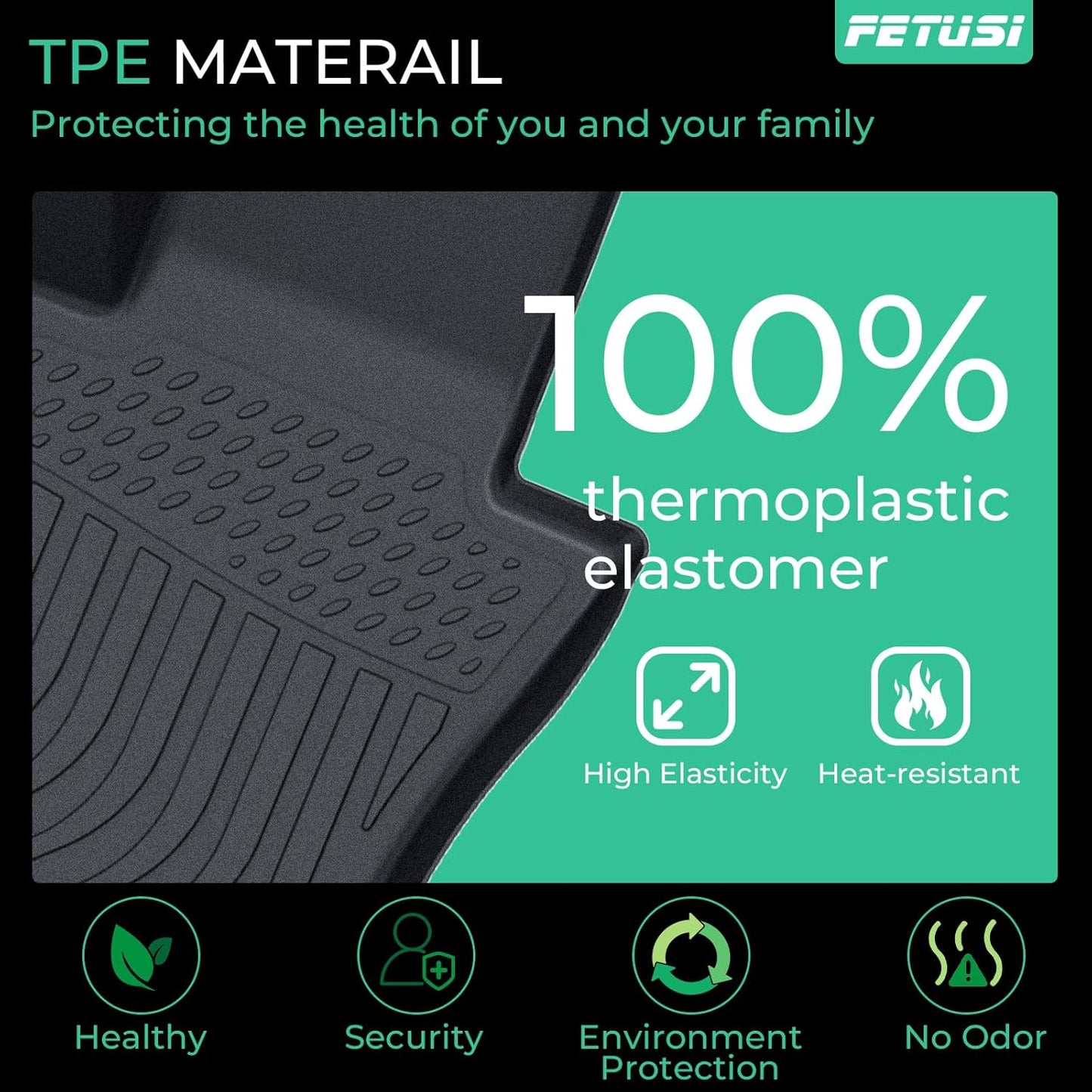 Floor Mats & Cargo Liner Set Custom Fit for Mazda CX-70,CX 70 PHEV 2025 All Weather Protection for Car Mats Anti-Slip TPE Odorless Floor Liners Mazda CX-70 Accessories Waterproof Trunk Mat, Black