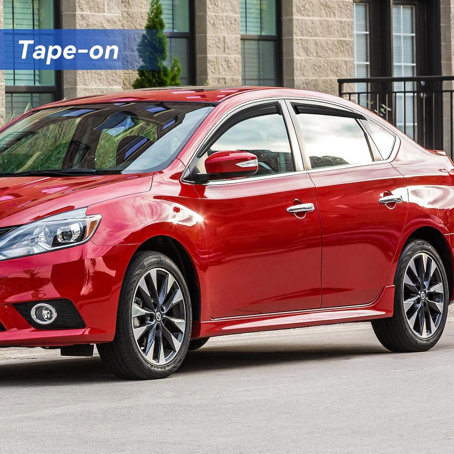 Window Visors Rain Guards Shield for 2013-2019 Nissan Sentra, Window Wind Deflectors Vent Shades for 13-19 Sentra