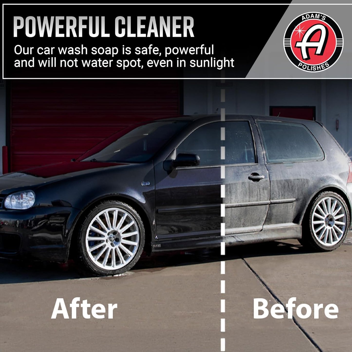 Adam's Car Shampoo (16oz) - pH Best Biodegradable Car Wash Soap for Foam Cannon, Spray Gun or Bucket - High Foam, Scratch-Free Auto Detailing for Cars, Trucks, RVs & Motorcycles