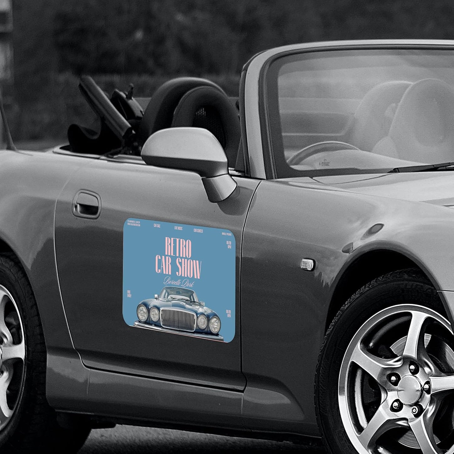 Custom Magnetic Bumper Stickers 2 Pack | Personalized Logo, Text, and Image Reflective Magnetic Signs for Vehicles | Effective Advertising Signs | Various Size | Weather-Resistant - 3x10in