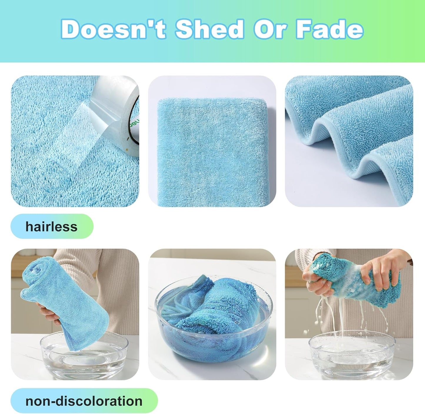 JOYMOOP Car Dry Towel, Quick Drying, Medium Size, Microfiber Cleaning Cloth, Blue, 35.4 x 23.6 Inches, 1 Pack for Boates, RVs, SUVs, Trucks, Cars