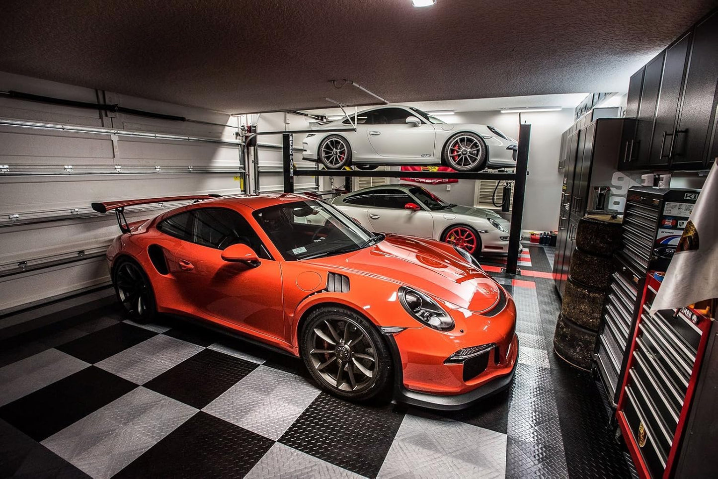 Big Floors RaceDeck Diamond Plate Design, Durable Interlocking Modular Garage Flooring Tile (Alloy, 24 Pack of 12 x 12" Tiles)