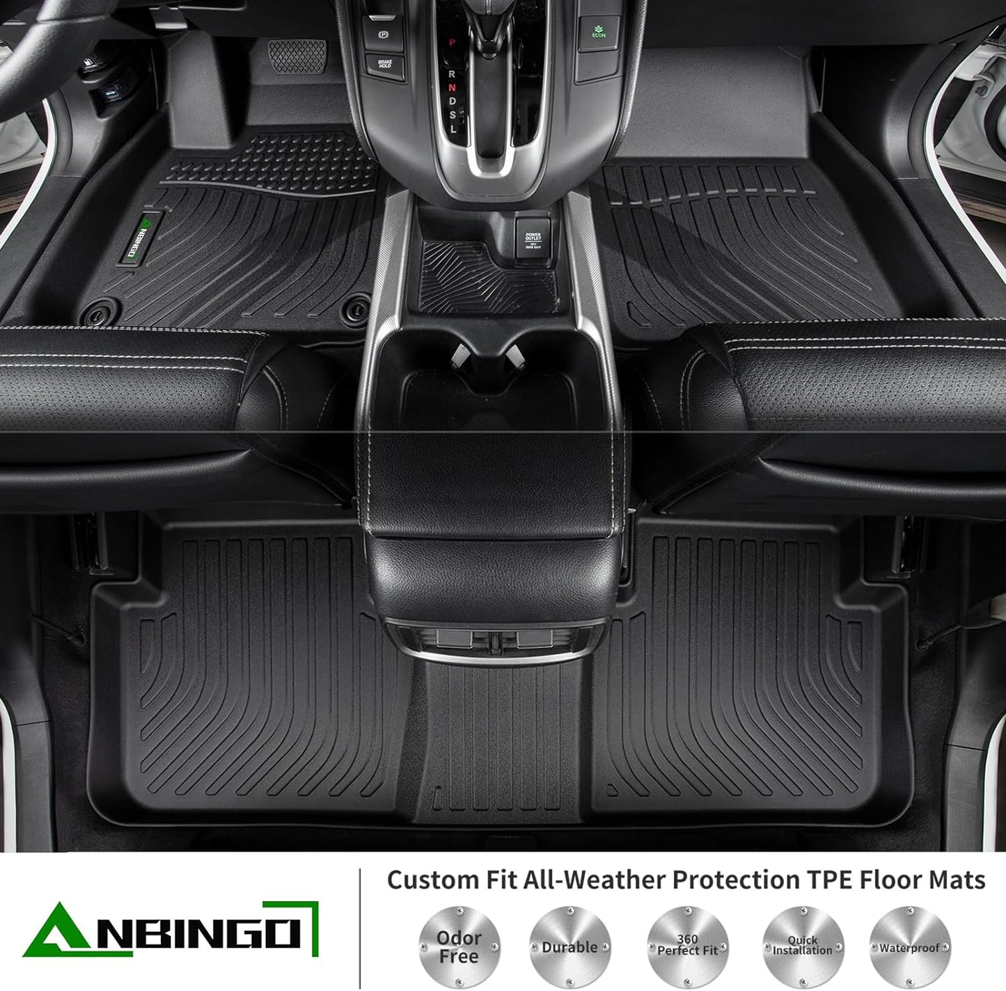 ANBINGO®Floor Mats Fit for Cadillac XT4 2019-2025 & Cargo Liners All Weather Rugs for Cadillac XT4 TPE Car Mats for Cadillac XT4 Rubber Trunk Carpet for Cadillac XT4 Automotive Accessories