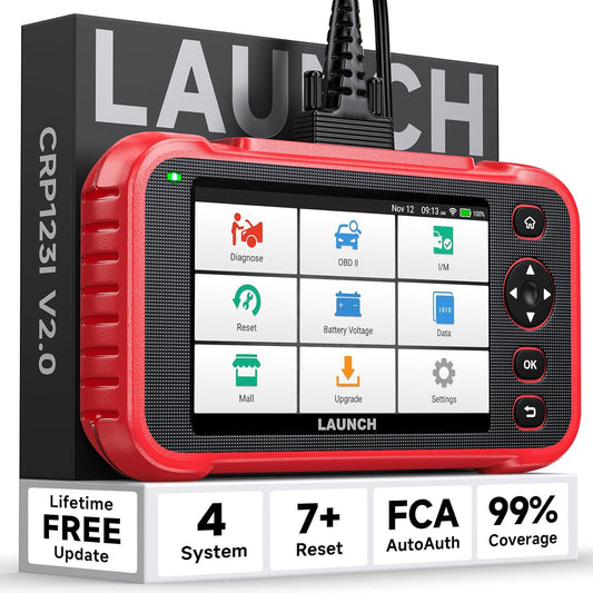 LAUNCH CRP123I V2.0 Elite OBD2 Scanner Diagnostic Tool, 2025 New Code Reader for Cars and Trucks, Engine ABS SRS Transmission Car Scanner, Lifetime Free Update, Oil/EPB/DPF/SAS/BMS Throttle Relearn