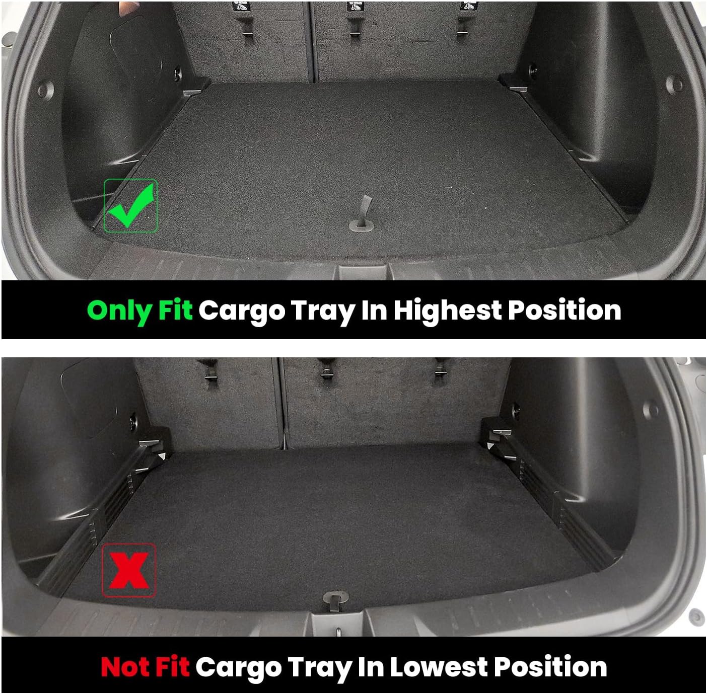 LASFIT Floor Mats & Cargo Liner for Chevrolet Chevy Trailblazer 2021-2026 (Only Fit AWD & Cargo in Upper Deck Position), All Weather TPE Custom Fit Floor Mats for Car, Car Floor Mats Full Set