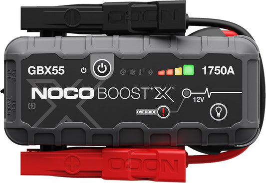 NOCO Boost X GBX55: 1750A UltraSafe Jump Starter – 12V Lithium Battery Booster Pack, Portable Jump Box, Power Bank & Jumper Cables - for 7.5L Gas and 5.0L Diesel Engines