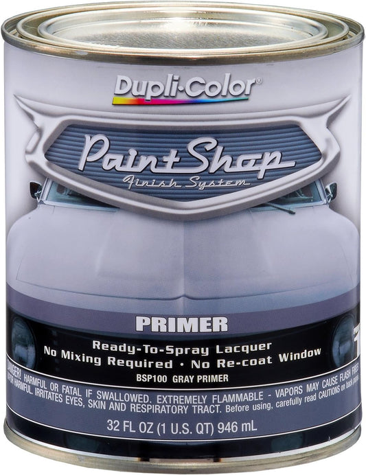 Dupli-Color BSP100-2 PK Paint Shop Finish System Car Primer Paint – Grey Primer - 32 oz. Automotive Paint