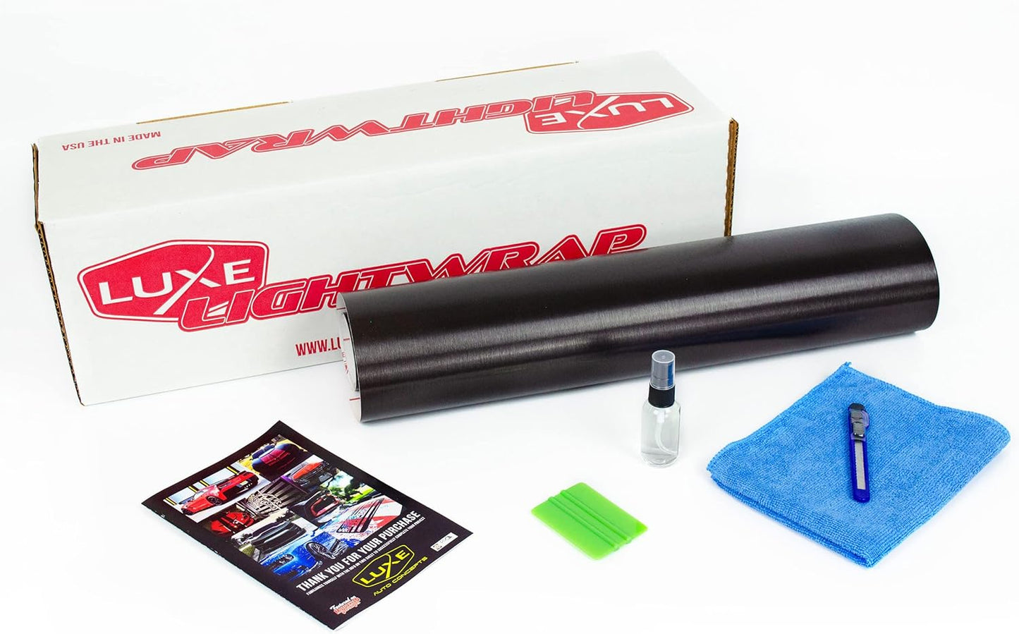 Luxe LightWrap Dark Metal Universal Headlight Tail Light Tint Kit (20” x 1 Yard)