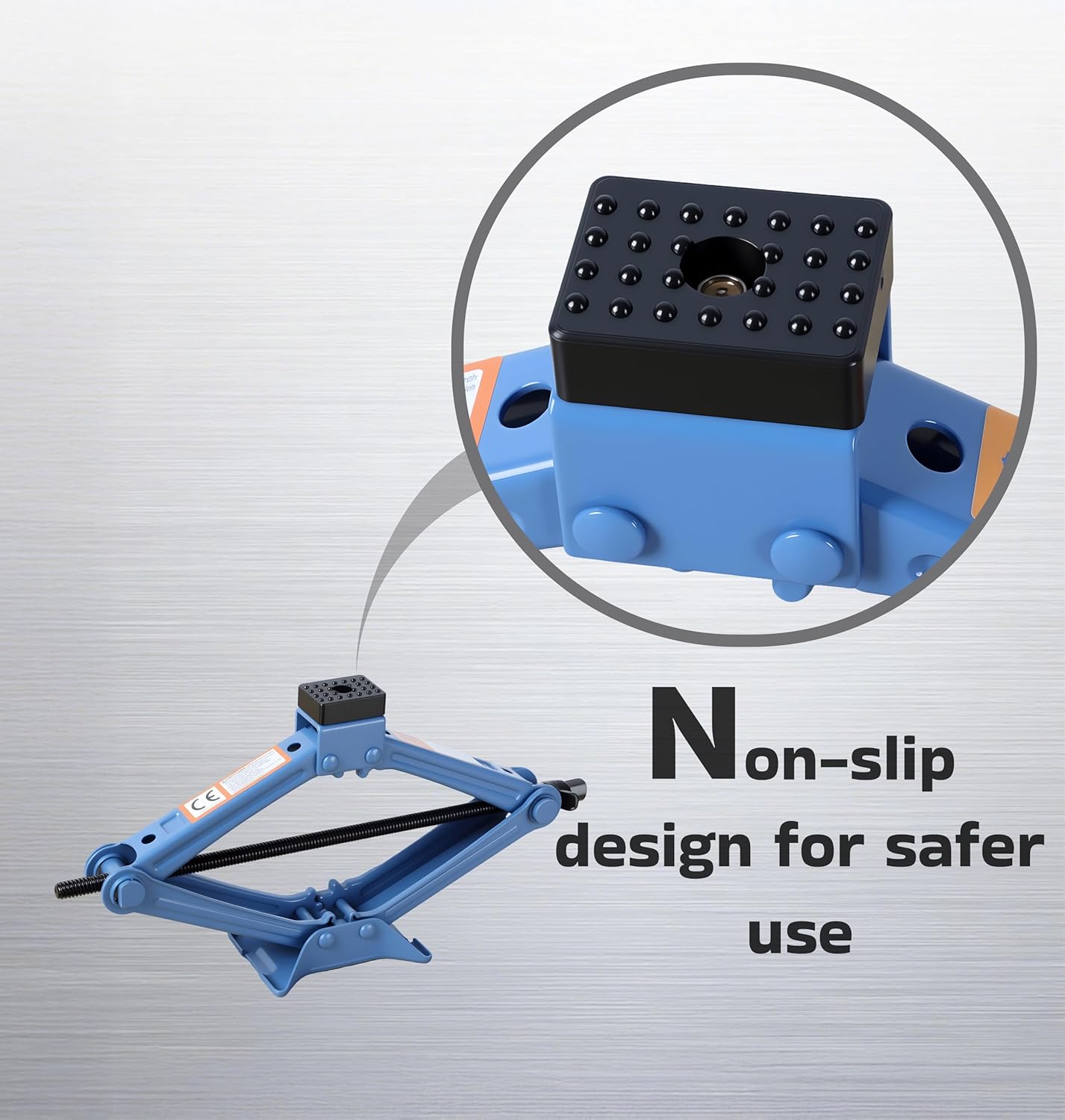 Car Jack Kit, 2.5 Ton (5511lbs), 16.5'' Portable Non-Slip Scissor Lift Jacks, Car Jack 8 Piece Set with Ratchet and Tire Replacement Kit for Sedan, MPV, SUV