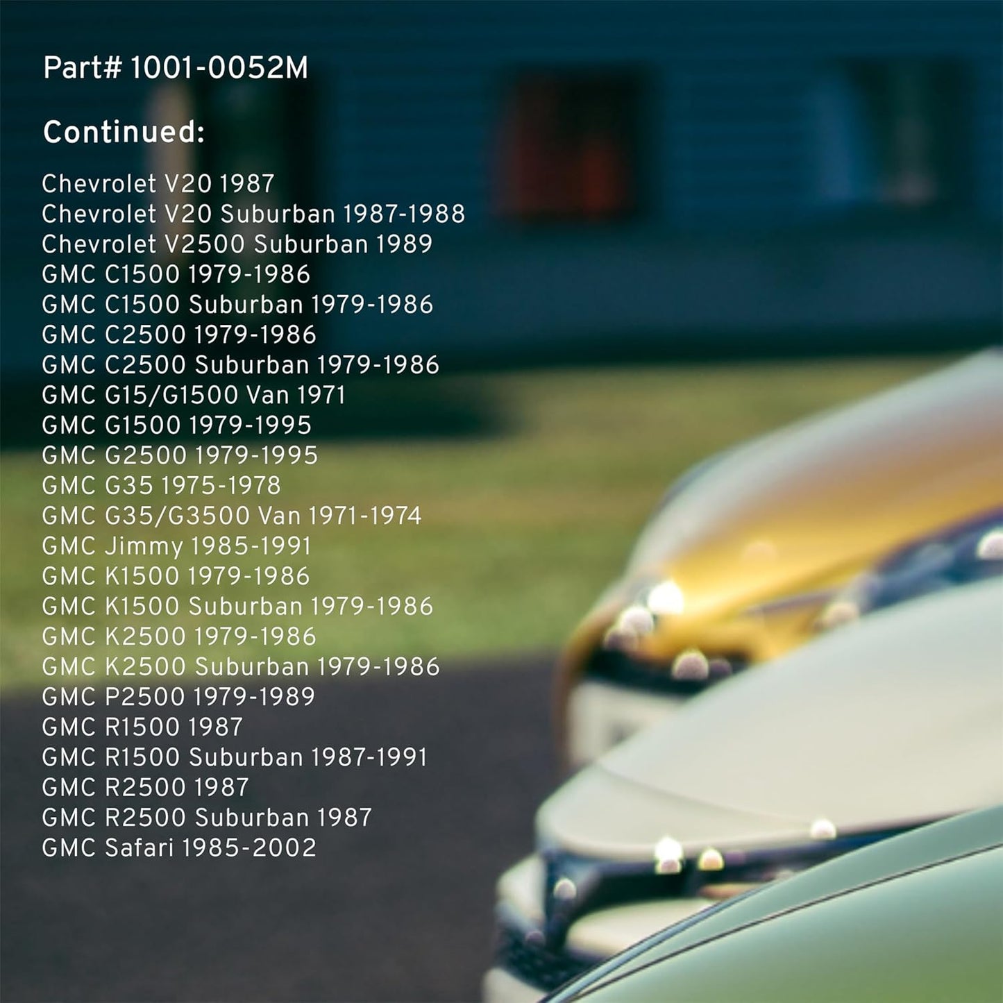 Premium Semi-Metallic Front Brake Pads (1001-0052M) Compatible with 1967-2002 Buick/Cadillac/Chevrolet/GMC/Jeep/Oldsmobile/Pontiac (C10/C1500/C20/C2500/C30 Pickup/C35/Camaro & More)