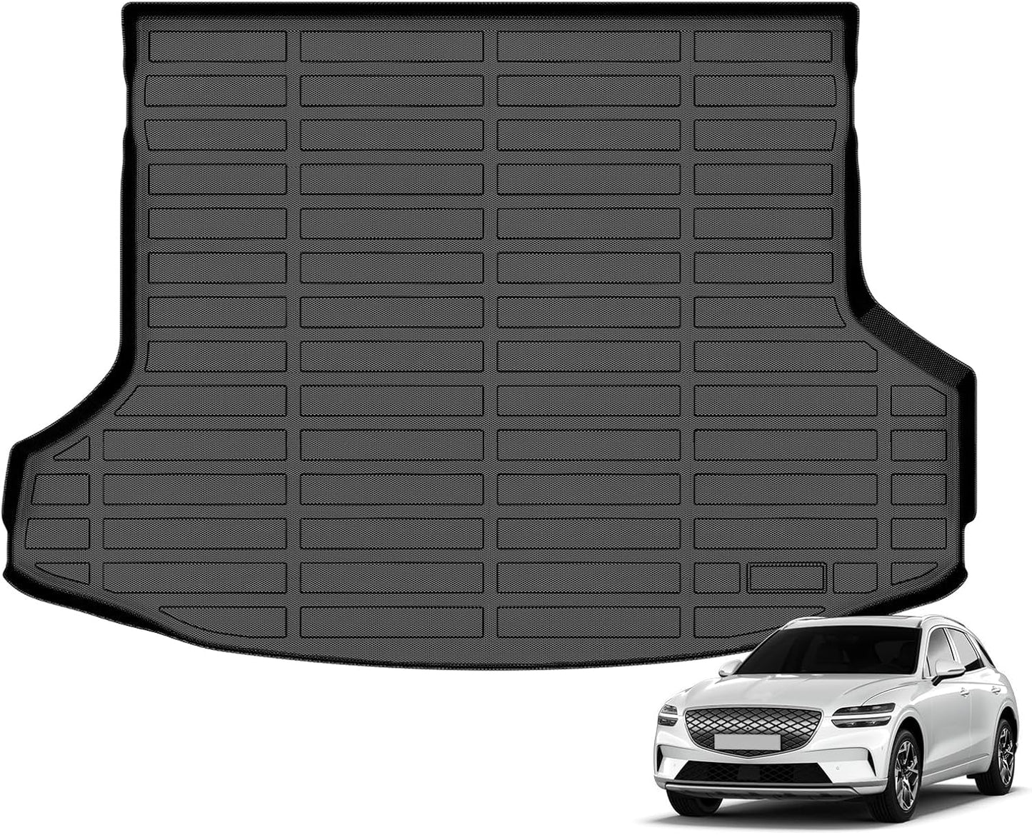ANBINGO®-Trunk Mat for Genesis GV70 2026 2025 2024 2023 2022, (Not Fit Electrified GV70) All Weather Cargo mats gv70 Protection TPE Waterproof Non-Slip GV70 Trunk Liner Accessories -Black