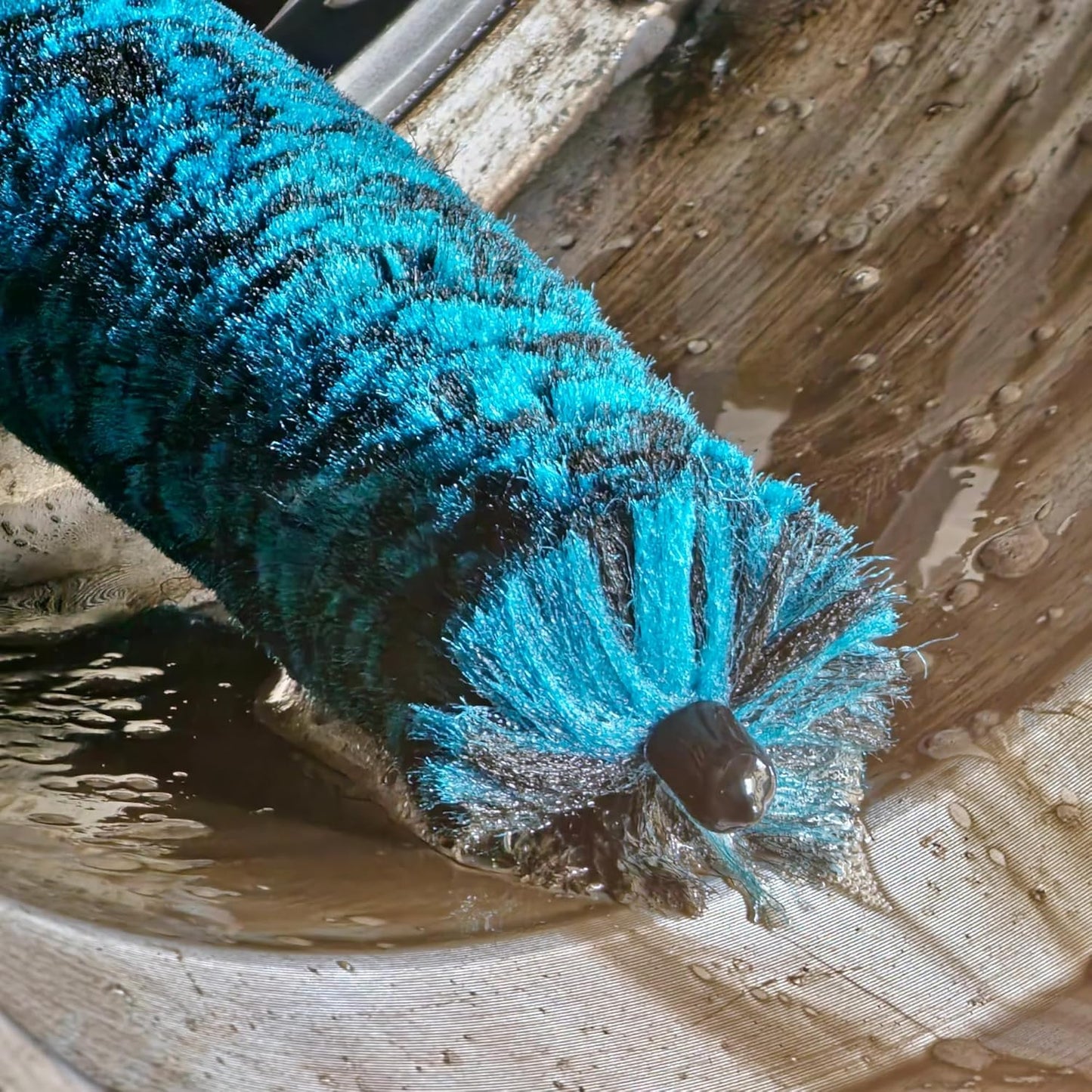 7PCS Car Wheel Rims Detail Cleaning PRO Wash Kit, Wheel Wash Mitt, Tire Brush, 2PCS Soft Woolies Wheels Brush, Detailing Brush, and Tire Dressing Pads, Microfiber Dry Towel Scratch-Free Cleaning