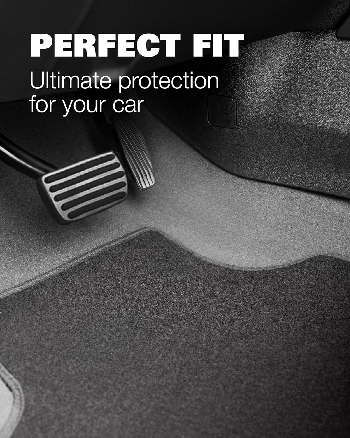 Floor Mats for Ford F150 - Tailored Fit for 2015-2025 Ford F-150 SuperCrew Cab Lightning Truck - Set of 3 - Anti-Slip Backing - 34oz Heavy Duty Carpet Mat - All Weather Car Liner