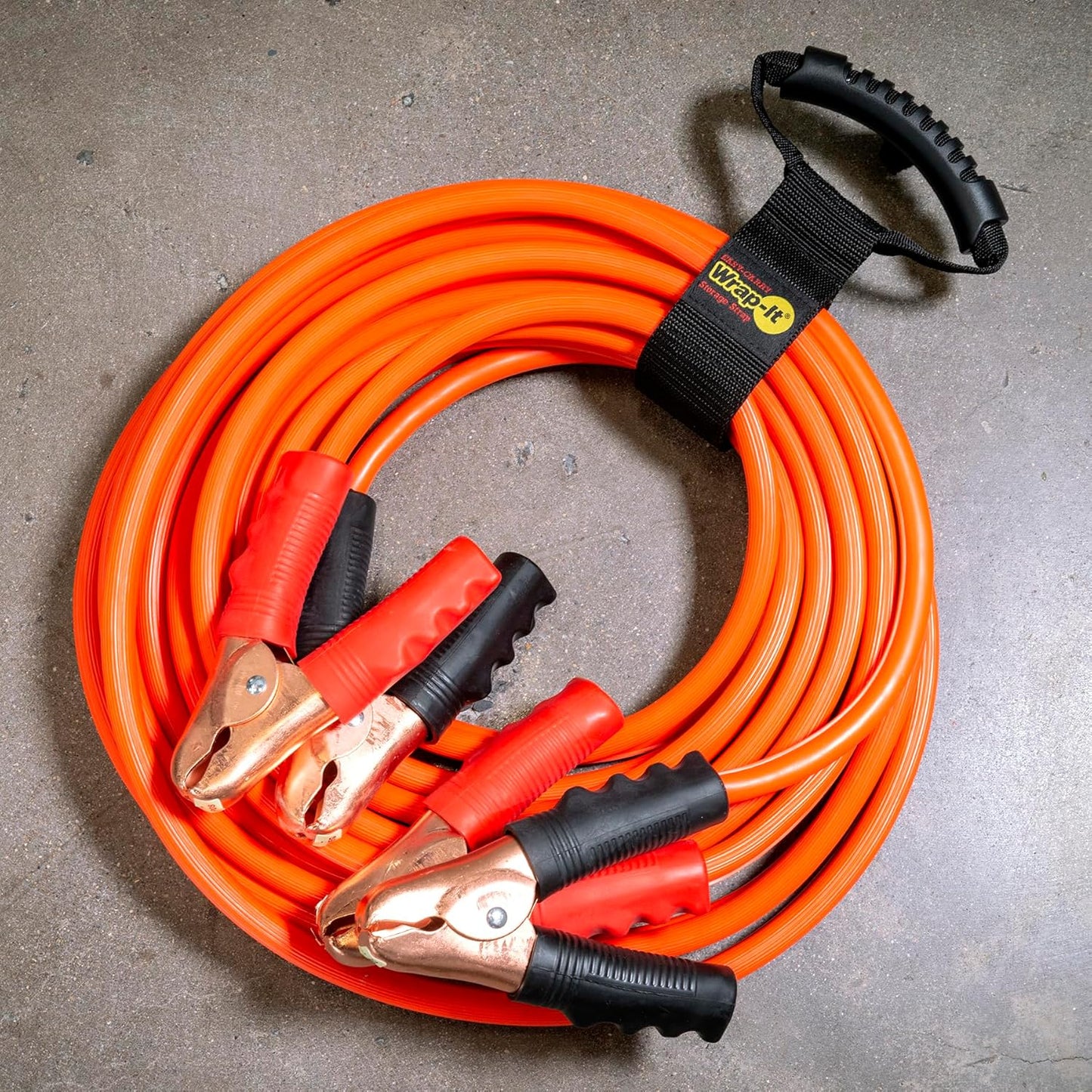 Wrap-It Storage Easy-Carry Straps - Assorted 3-Pack Black – Hook and Loop Straps with a Carrying Handle for Garden Hose, Extension Cord, Cable, Garage, Boat, RV Accessories Organization