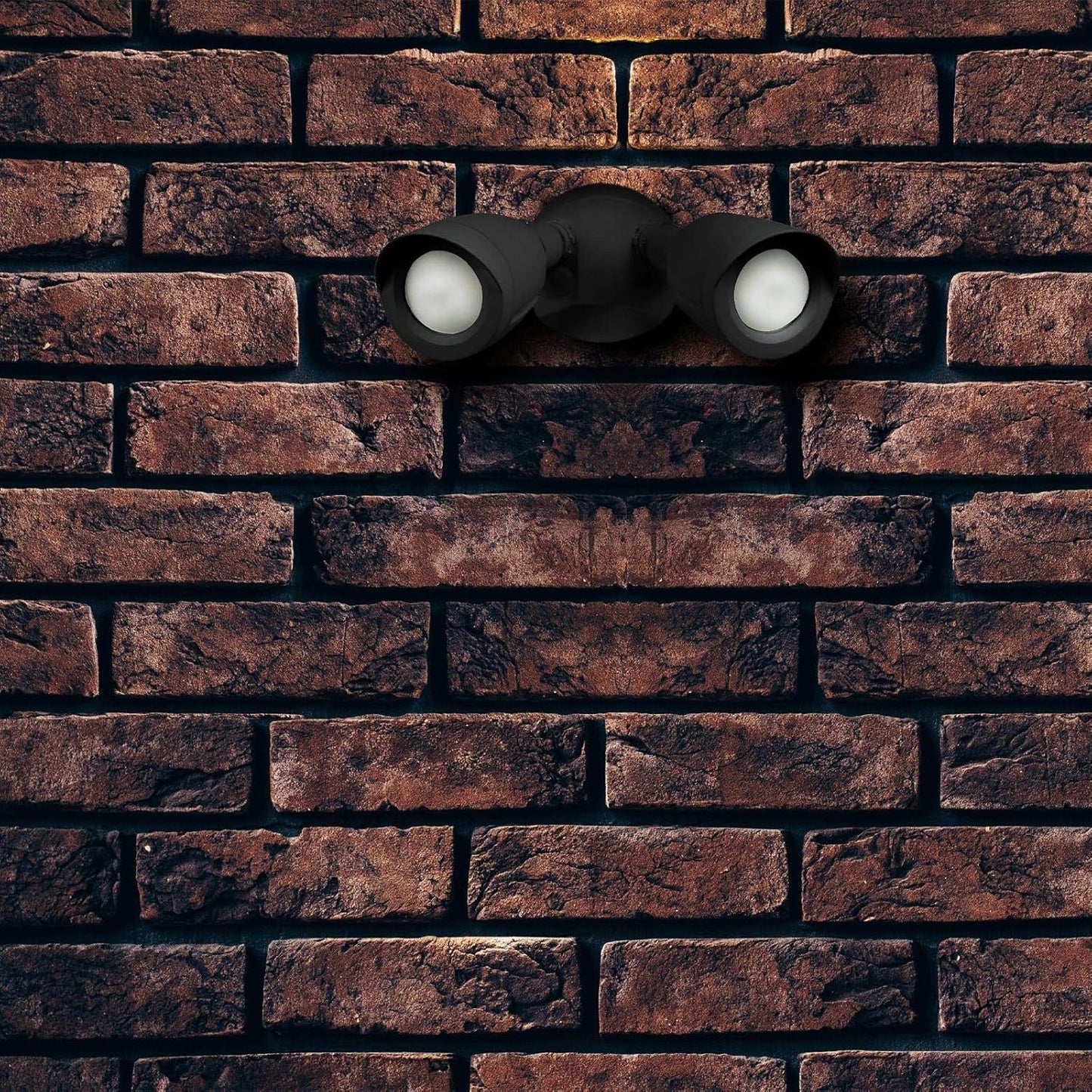 Ciata Flood Lights Outdoor, 20-Watt LED Bullet Head Security Flood Lights, Dual Head, RoHS and FCC Complaint, IP65 Rated, 1900 Lumens, 2KV Surge Protection, Die-Cast Aluminum in Black Finish – 3000K