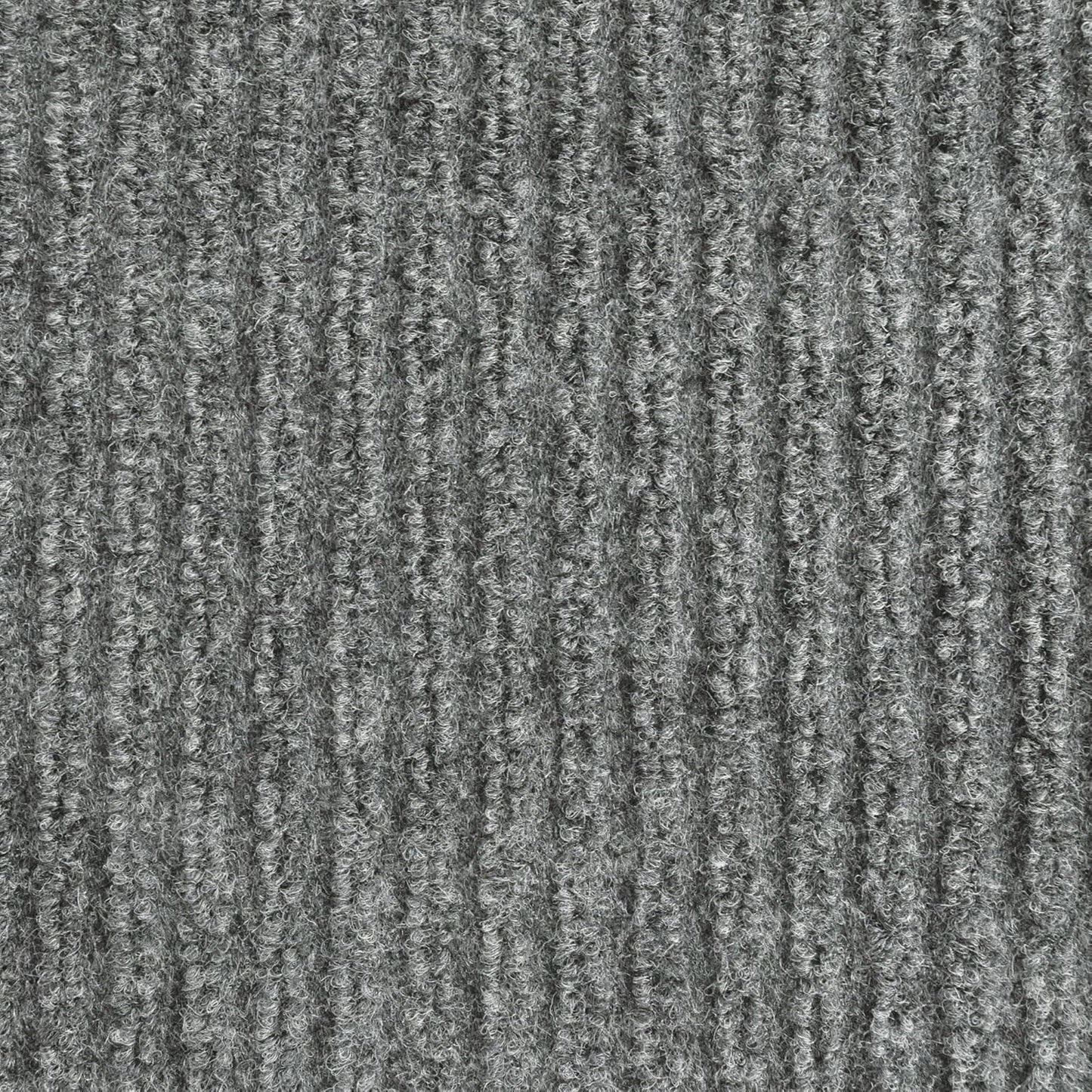 iCustomRug Spartan Weather Warrior Duty Indoor/Outdoor Utility Ribbed in 3ft,4ft,6ft Widths 70 Custom Sizes with Natural Non-Slip Rubber Backing 4'X34' in Grey