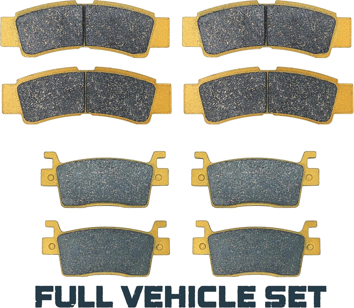 Extra Thick Ceramic Brake Pad Set fits Kawasaki KRX/KRX4 1000 2020-2025 Front & Rear (Extra Thick)