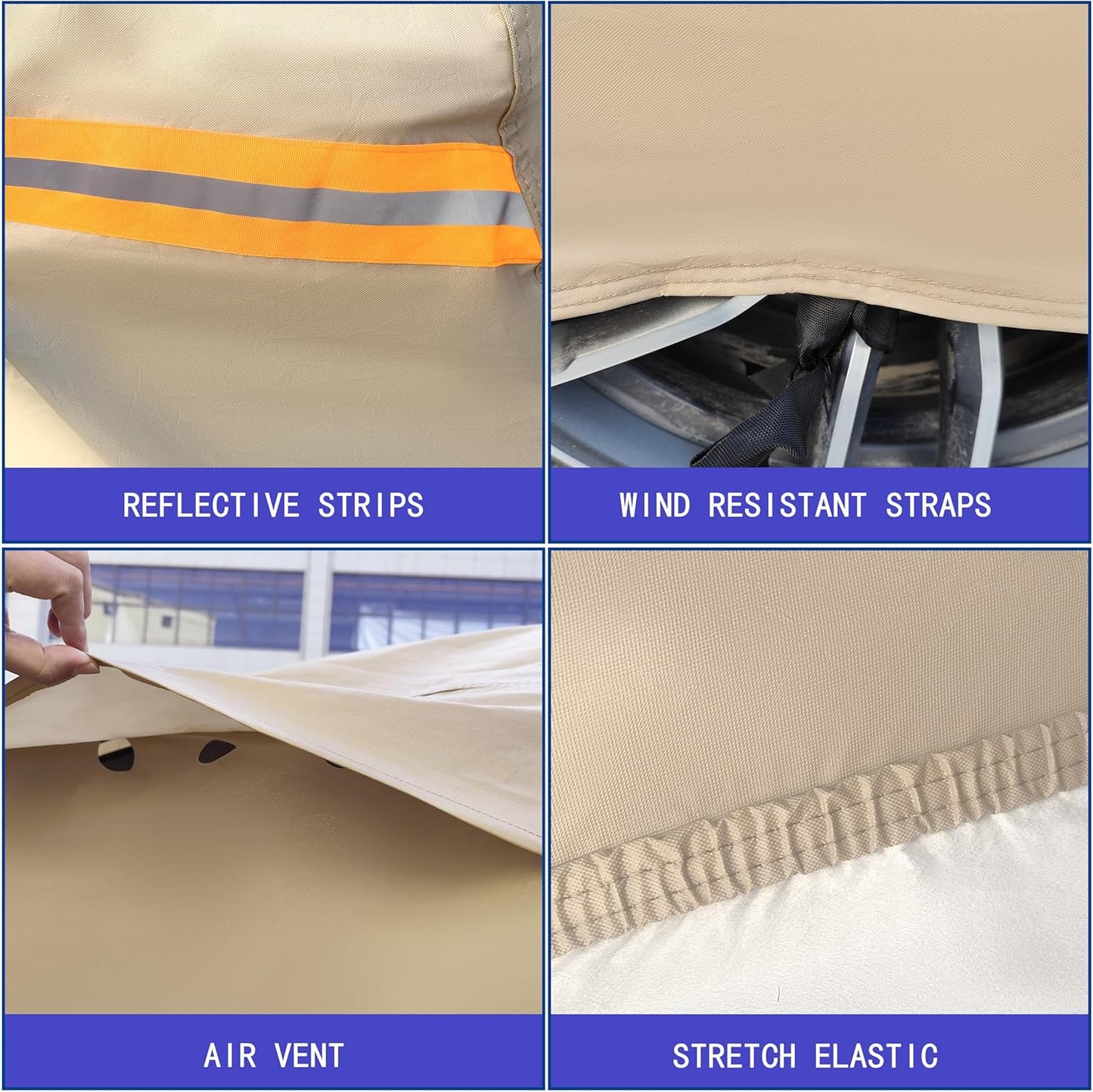 Heavy Duty Outdoor Car Cover Custom Fit for Mazda MX-5,Windproof All Weather Waterproof Sun Rain UV Dust Snow Protection Outdoor Car Covers