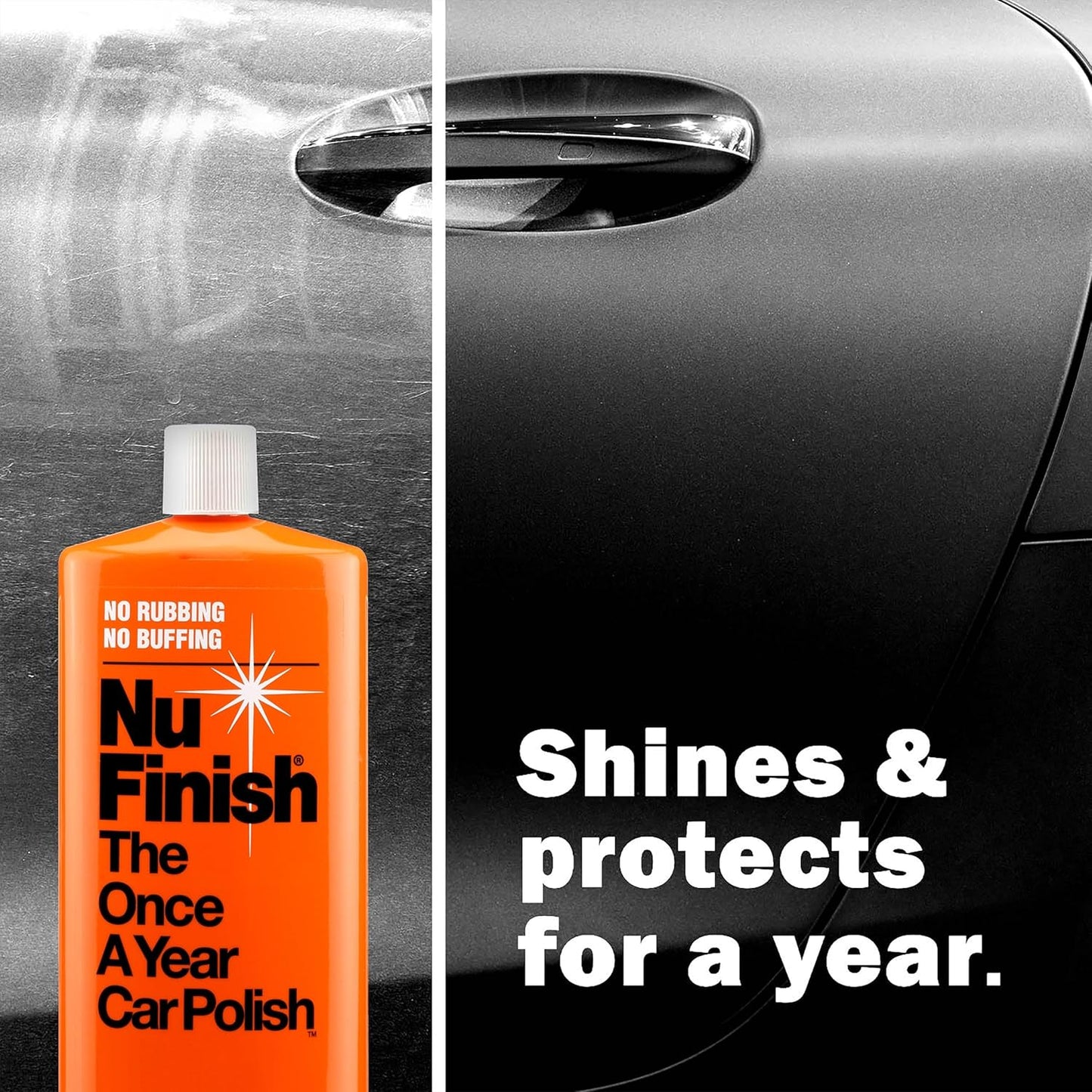 Nu Finish Exterior Car Care Kit with Scratch Doctor Car Scratch Remover (6.5 Fl Oz) and The Once a Year Car Polish (16 Fl Oz)
