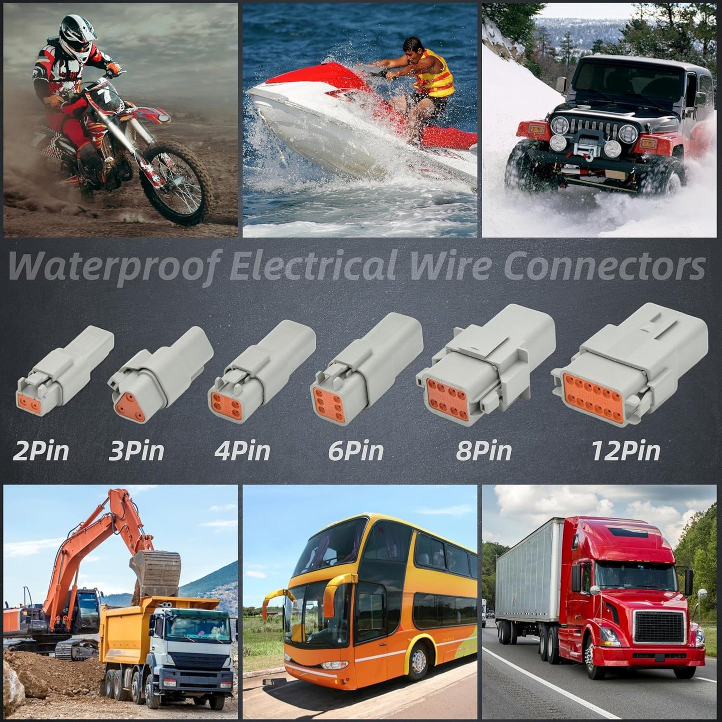 DT Kit for Car Motorcycle Boat (2PIN-8SET)