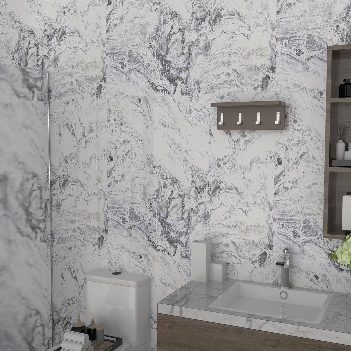 Stainless Steel Heavy Duty Coat Hook Wall Hooks Robe Hanger Hooks Hanging Hat Key Holder for Towel, Bag Indoor Outdoor (Black-U Shaped, 3x1.8inch, 8pcs)