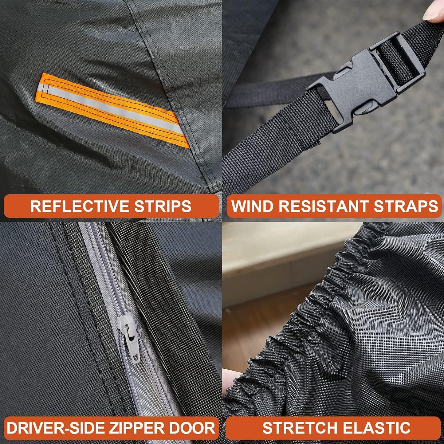 Kayme 7 Layers SUV Car Cover Custom Fit for Subaru Forester (1997-2025) Waterproof All Weather for Automobiles,Outdoor Full Cover Rain Sun UV Protection.Black